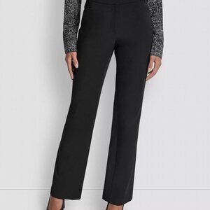 DKNY Modern Fit Black Ankle Pants Women 12 Tailored Work EUC